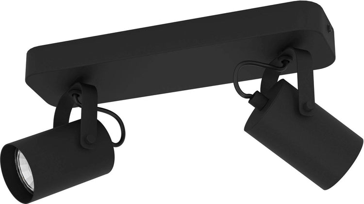 Eglo Sorego Aufbaustrahler – Deckenstrahler Wandstrahler – GU10 – 28 cm – Schwarz