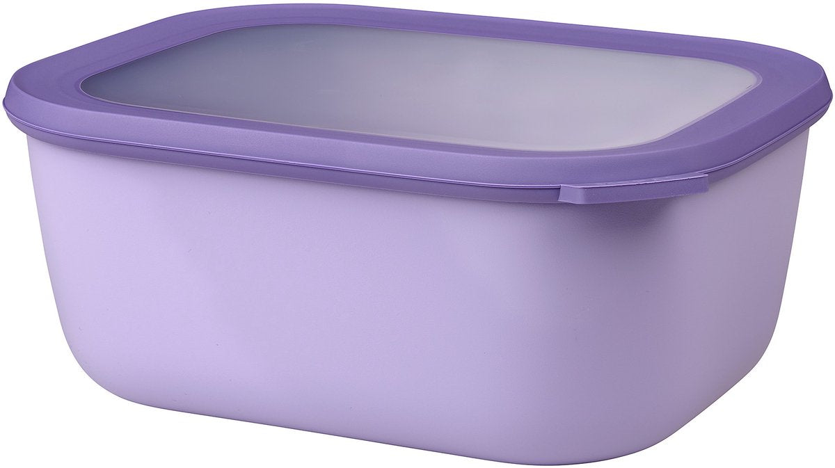 Mepal – Multi-Bowl-Cirqula-Lebensmittelbehälter – 3000 ml – rechteckig – leuchtendes Flieder