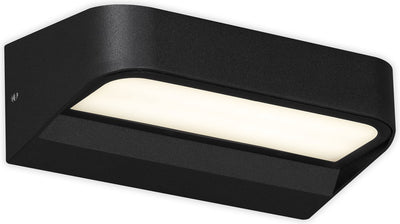 Briloner leuchten - LED Außenleuchte, Außenleuchte, Außenwandleuchte, IP44, 8 Watt, 900 Lumen, 4.000 Kelvin, schwarz, 142x83x52mm (LxBxH)