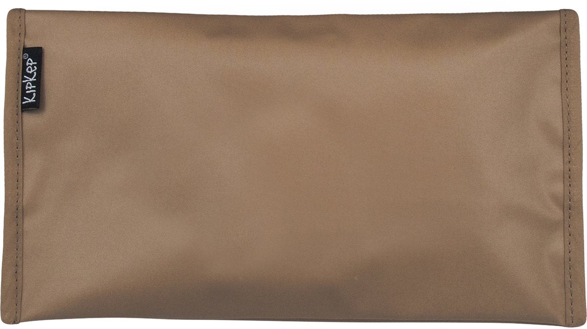 Kipkep Napper Windeltasche – Kaffee – Windeln und Feuchttücher zum Mitnehmen – Rpet – waschbar – beschichtet – braun