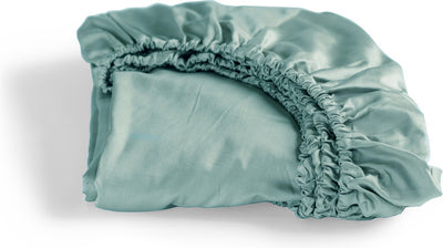 Cinderella – Sonntage – Spannbettlaken – bis 25 cm Matratzenhöhe – Satin – 100 x 210 cm – Mineralgrün