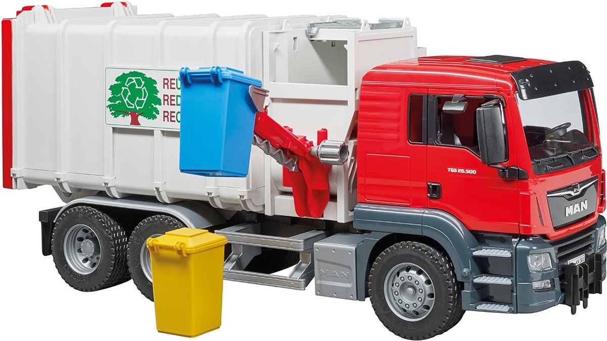 BRUDER MAN TGS Müllwagen Seitenlader