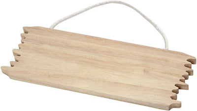 Creativ Company Shield -Namenschild Holz mit hängenden Kabel