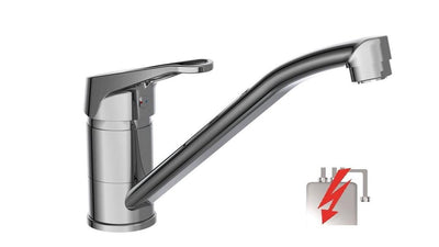 Schütte Schütte One -Button Mixer Tassoni Niederdruck Chrom -gelenkt