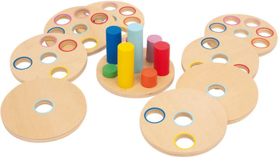 Kleiner Fuß Holz Stapelspiel Logisteck Bildung, 9dlg.