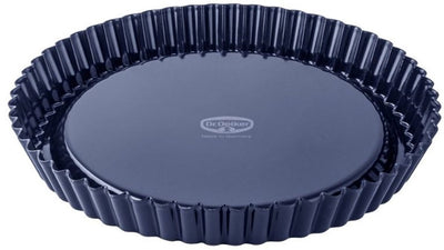 Dr. Oetker - Quiche-Kuchenform 'Back-Liebe-Emaille' - 24 cm - säure- und kratzfest