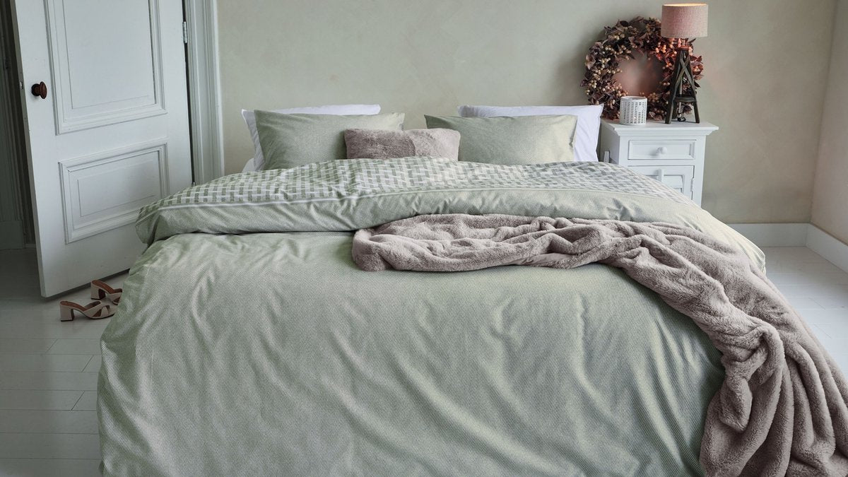 Riviera Maison Riviera Maison Hayes Bettbezug – Doppelbett – 200 x 200 220 cm – Sand