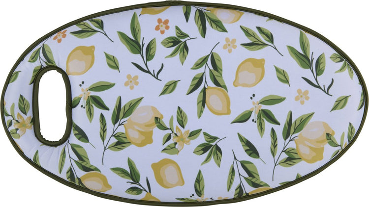 Kinzo Kniekissen 46 x 25 cm – Kniekissen für Garten- und Heimwerkerarbeiten – Zitronendruck