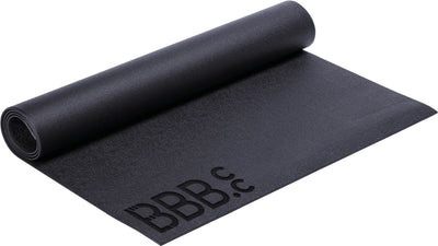 Bbb Cycling Anti-Rutsch-Fahrradmatte Indoor Cycling – 190 x 90 cm – schweißresistente Bodenmatte Fahrrad-Fitness – Schutzmatte für Heimtrainer Indoor Cycling – Trainermatte – bic-01