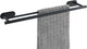 Wenko turbo-loc® Doppel-Handtuchhalter Orea Duo Edelstahl schwarz matt 60cm breit - Handtuchhalter - Montage ohne Bohren - selbstklebend