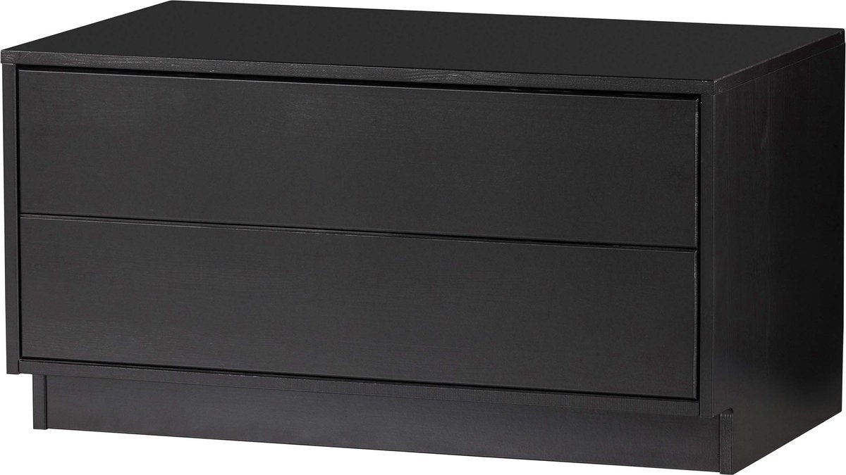 Woood Finca TV-Schrank – Kiefer – Schwarz – 40 x 75 x 40
