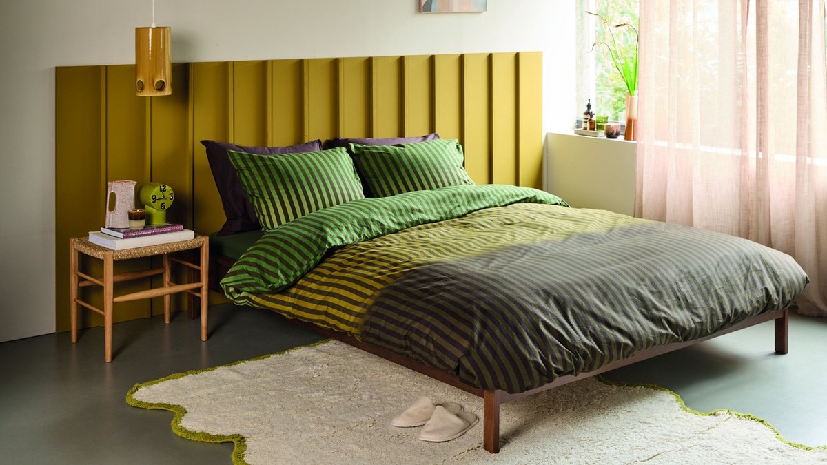 Bettwäschehaus Jonah Bettbezug – Einzelbett – 140 x 200 220 cm – grün