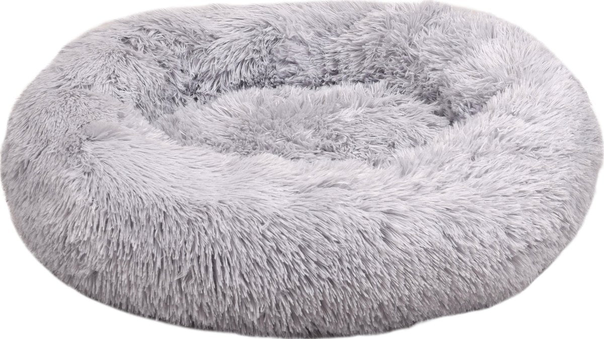 Flamingo Hundekorb Donut rund hellgrau 50cm