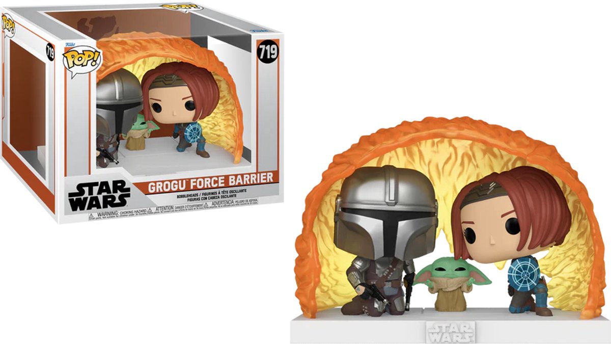 Funko-Pop-Moment: Star Wars: The Mandalorian – Grogu Force Barrier Pop #719
