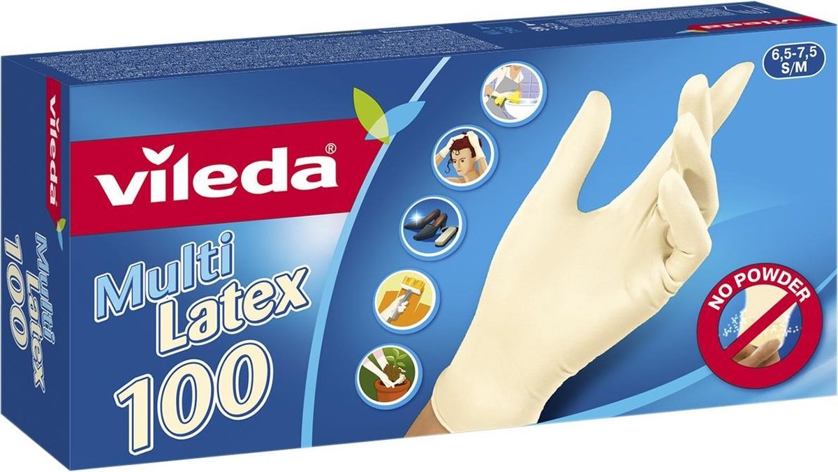 Vileda Handschuhe Multi Latex 100 Stk m