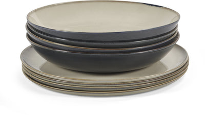 Serax - Anita le Grelle Terres de Rêves - Geschirrset - Misty Grey - 8-teilig