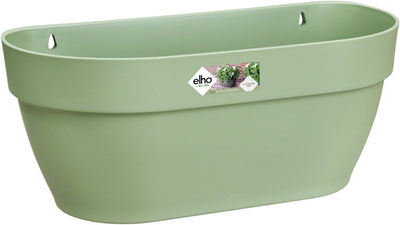 Elho Vibia Campana Wandkorb 35 – Wandblumentopf für den Außenbereich – 100 % recycelter Kunststoff – ø 35,0 x H 14,8 cm – Pistaziengrün
