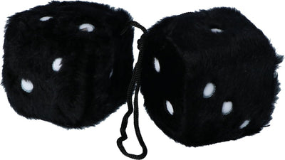 Carpoint Würfel schwarz – Autodekoration – Plüsch – 6x6x6 cm – für Innenspiegel – Innenzubehör