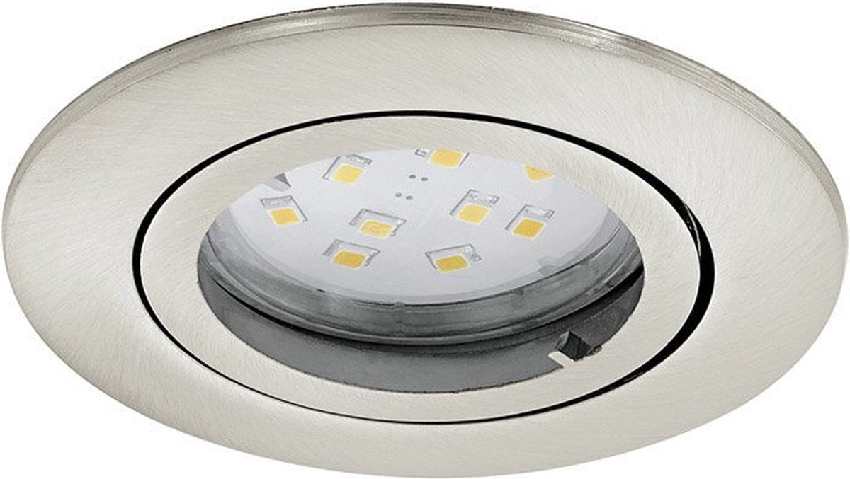 Eglo tedo - Einbaustrahler - LED - ø80mm. - Nickel matt - neigbar