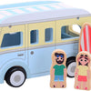 JoUeco Wooden Retro Beach Bus mit Accessoires