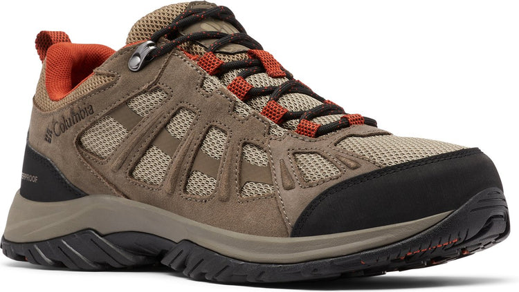 Columbia Redmond III wasserdichte Herren-Wanderstiefel – Kieselstein, dunkles Siena