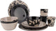 Bo-Camp - Geschirr - Mix Match - 16 Stück - Beige Schwarz