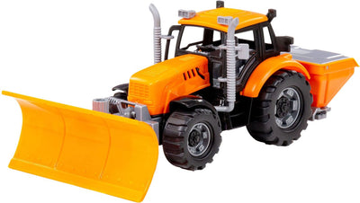 Cavallino Toys Cavallino Traktor mit Schneepfluggelb, Skala 1:32