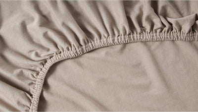 Cinderella-Spannbettlaken - Boxspring-geeignet - Jersey - 160x200 cm - bis 25 cm - Taupe