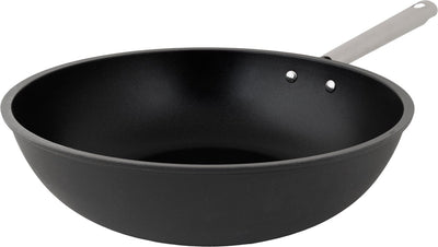 Gemütliche trendige Ecodura-Wok-Pfanne – ø28 cm – PFAS-frei – Induktions-Wok-Pfanne – schnelles Erhitzen – ohne Deckel – schwarz