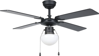 Eglo Fortaleza Deckenventilator mit Lampe – ø 106,6 cm – 3 Geschwindigkeiten – AC längere Lebensdauer – Schwarzbraun