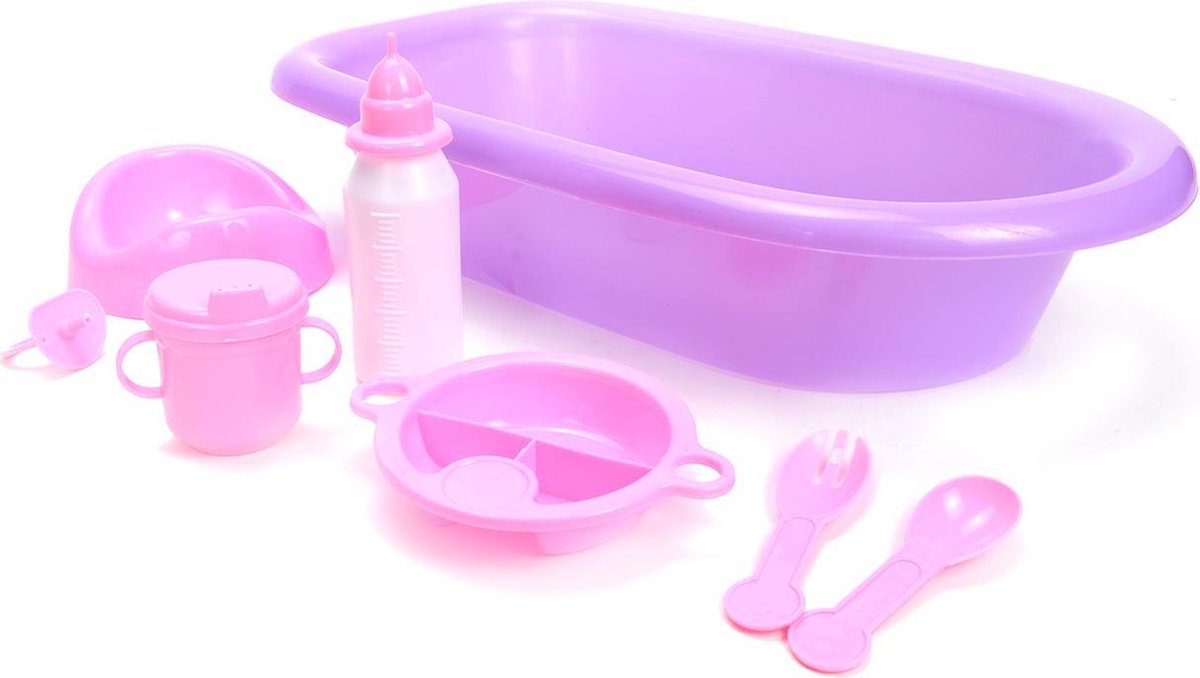 Baby Rose Babybad mit Accessoires