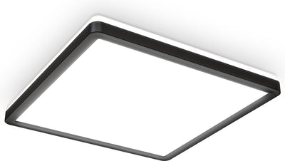 Briloner b.k.licht - LED-Panel mit indirekter Hintergrundbeleuchtung i Deckenleuchte mit Hintergrundbeleuchtung i ultraflach 28mm i neutralweiße Lichtfarbe i 293x293mm