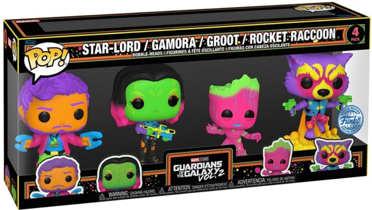 Funko Pop Movies: Guardians of the Galaxy Vol. 2 4er-Pack (Schwarzlicht)