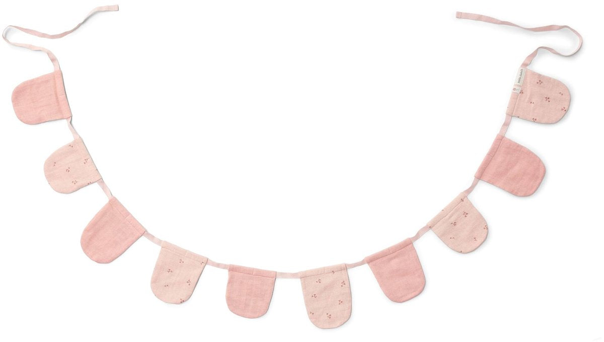Little Dutch Girlande mit Flaggen – Pink – Essentials