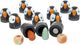 Kleines Fußholz -Memo -Spiel Pinguin, 26dlg.