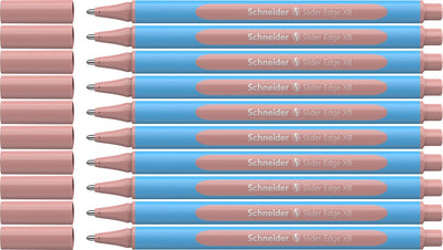 Schneider Schreibgeräte Schneider Kugelschreiber – Gleitkante Pastell – Feder XB – Pastell Blush – 10 Stück – S-152236-10