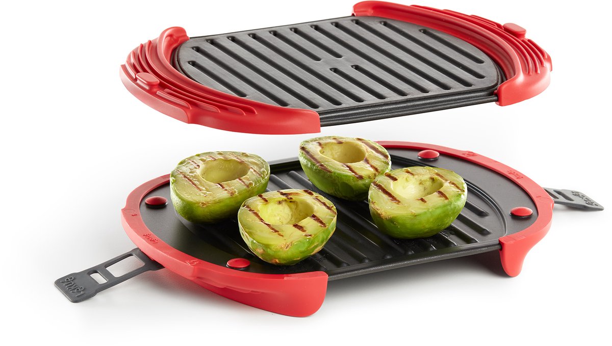 Lékué Mikrowellengrill XL – Rot