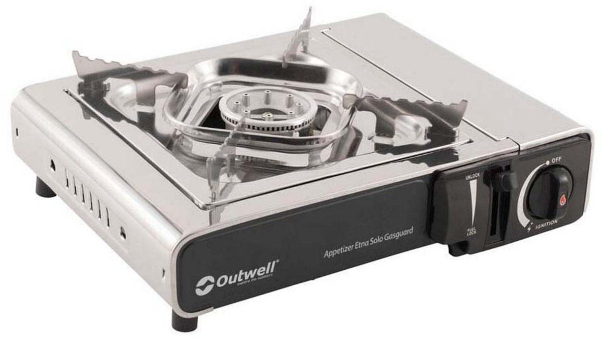 Outwell Appetizer Solo Gasguard Gas Campingküche Silber