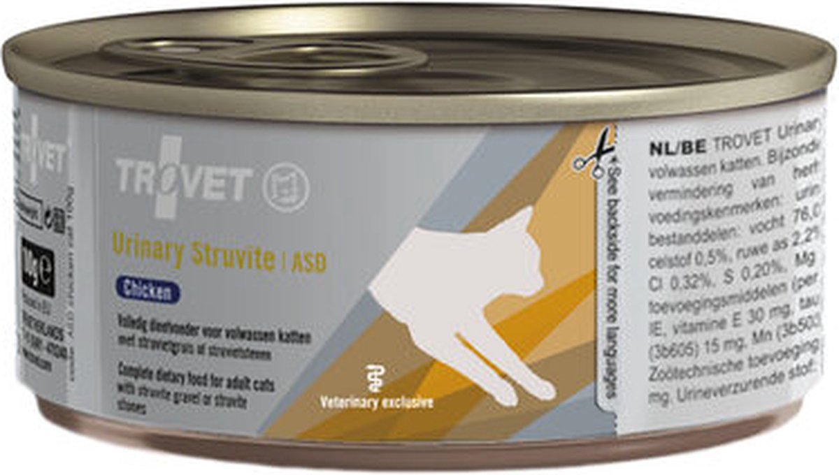 Trovet Harnstruvit ASD (Huhn) Katze – 1 x 100 Gramm