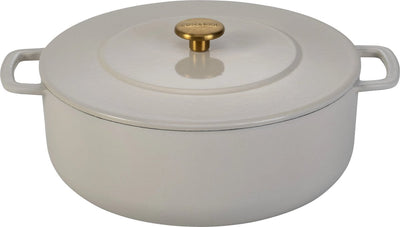 Combekk Gusseisen-Bratpfanne ø28 cm – 100 % recycelt – PFA-frei – induktionsgeeignet – 5,3 l – Sand