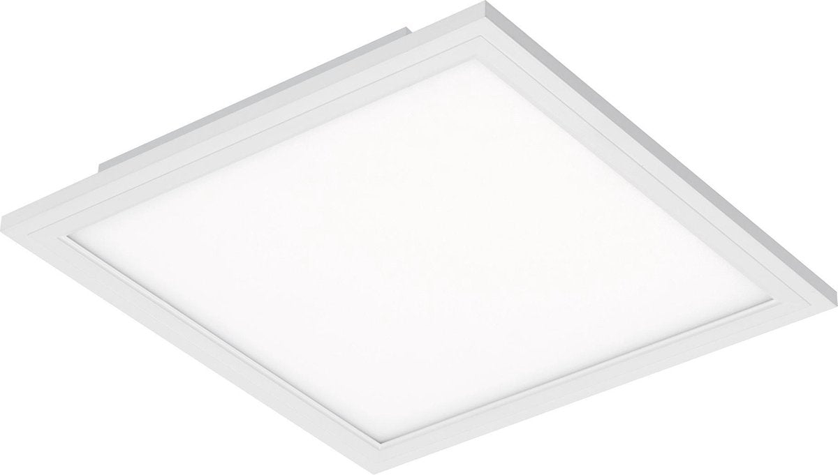 Briloner Piatto – Deckenleuchte – Deckenleuchte mit Bewegungsmelder – ultraflach – LED-Lampe 12 W – 1.300 Lumen – Tageslichtsensor – quadratisch – weiß – 29,5 cm