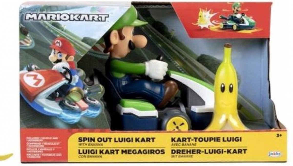 Jakks Pacific Inc. Mario Kart Mini Racer – Luigi Kart ausgliedern