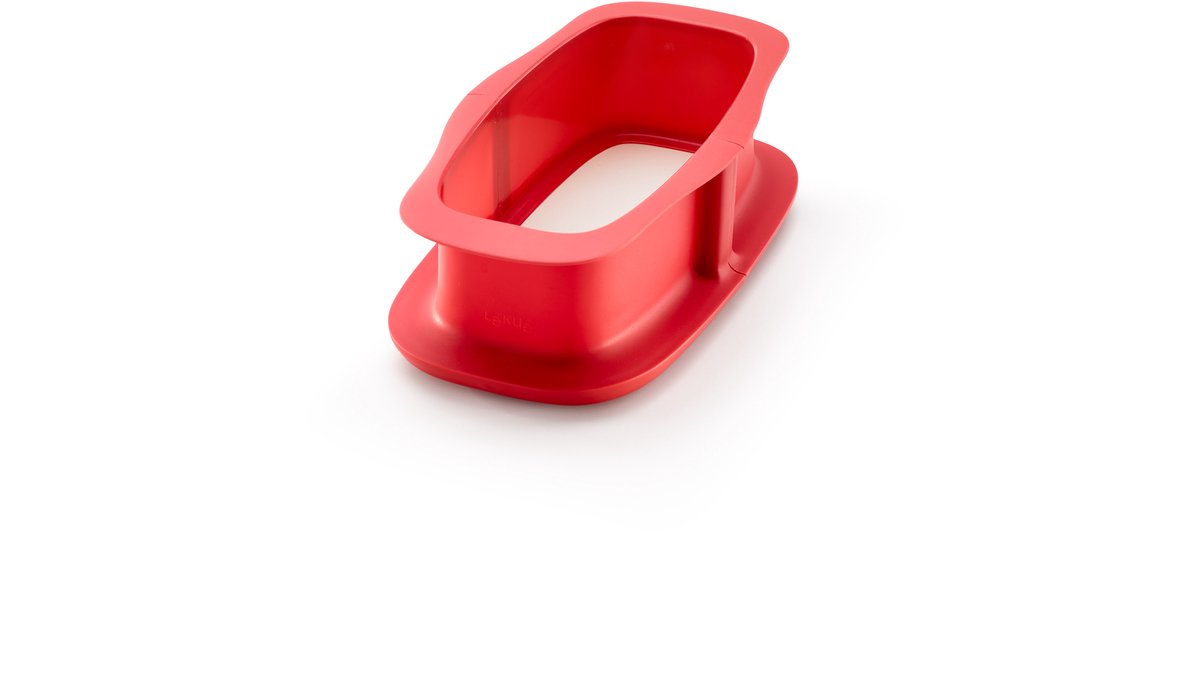 Lékué Springform rechteckig mit Keramikplatte ø 24 cm - rot