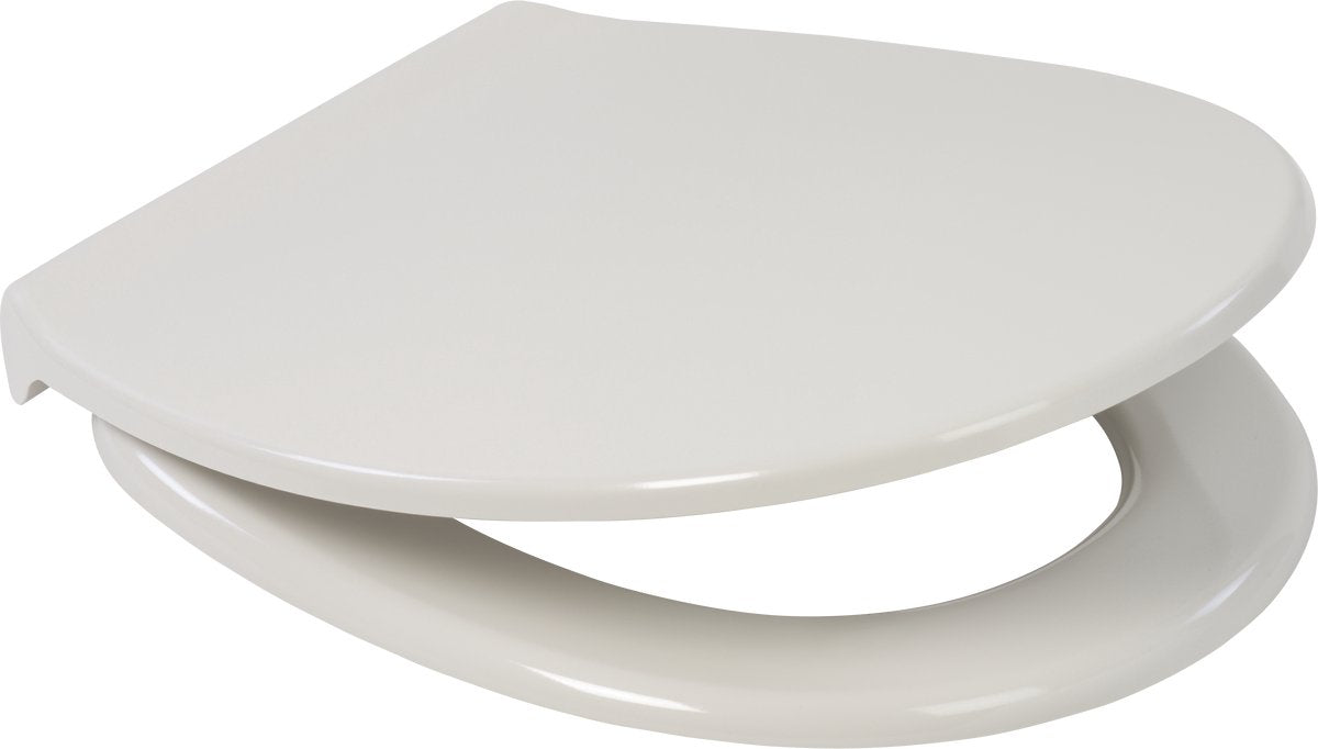 Plieger Royal Toilettensitz – WC-Sitz in Universalform – Thermoplast – weiß – mit Deckel – Edelstahlbefestigung – mit Absenkautomatik