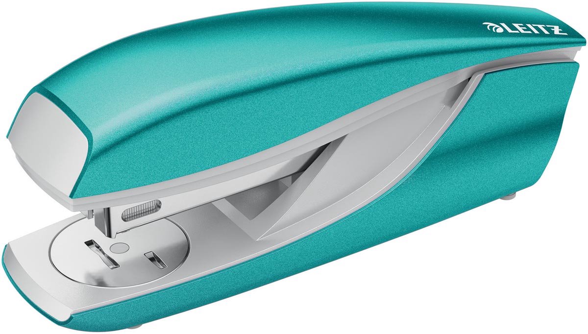 Leitz nexxt wow 5502 Heftgerät | eisblau metallic | auf Blase