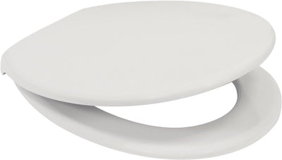 Plieger Rondo WC-Sitz – WC-Sitz in Universalform – Thermoplast – weiß – mit Deckel – Absenkautomatik – Kunststoffbefestigung