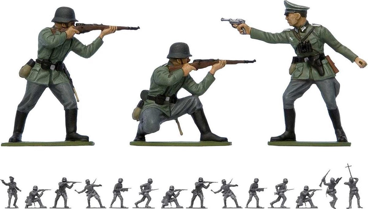 Airfix Modellbausatz Militärfahrzeuge – 02702v Wwii Deutsche Infanterie – Figuren aus Kunststoff – 1:32 – Modellbau