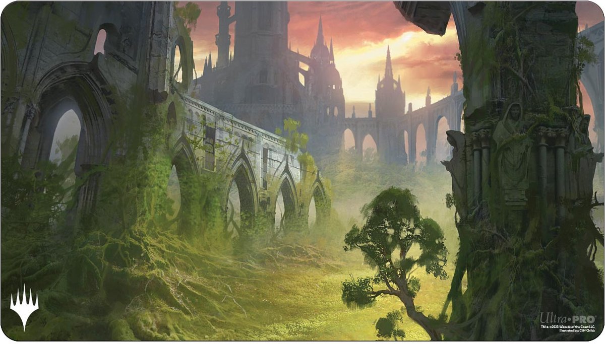 Ultrapro Ultra Pro – Magic – The Gathering – Ravnica Remastered – Spielmatte Gruul Clans Stampfplatz (60 x 34 cm)