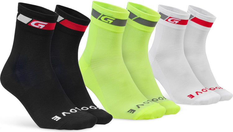 Gripgrab tricolore Regular Cut - Socken (3er-Pack)