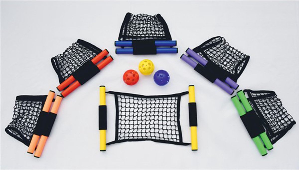 Präzisions-Ballfangnetz – 6 Stück – inklusive Bälle – Fang- und Wurfspiel
